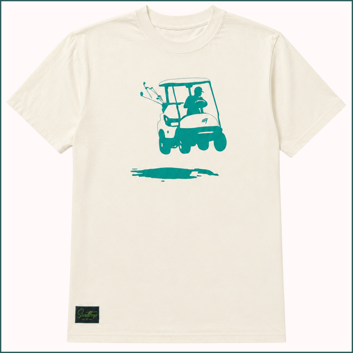 Flying Golf Cart T-Shirt - Ivory