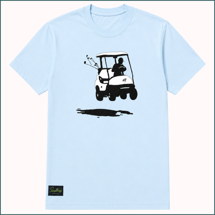 Flying Golf Cart T-Shirt - Hydrangea