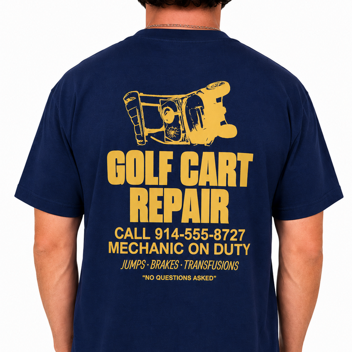 Golf Cart Repair T-Shirt - Navy