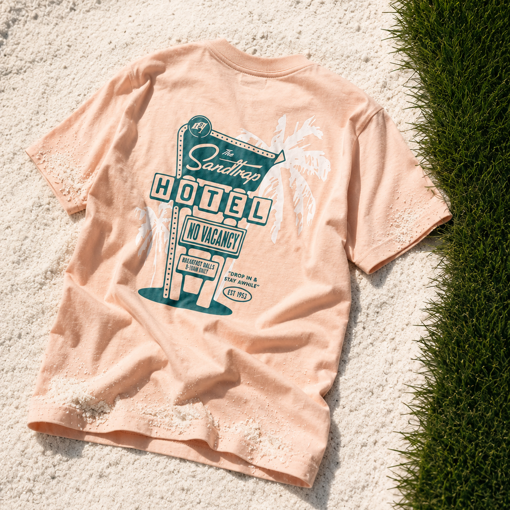 Sandtrap Hotel T-Shirt - Peachy