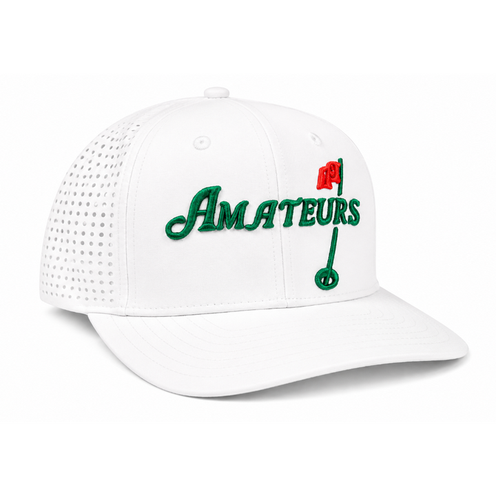 White cap with &