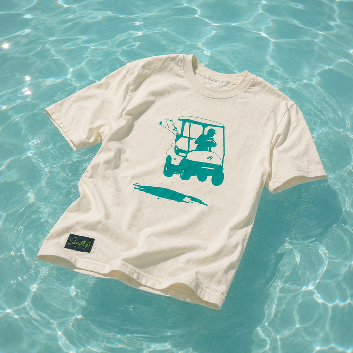 Flying Golf Cart T-Shirt - Ivory