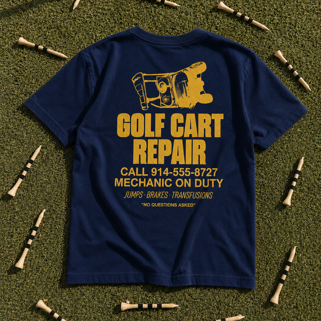 Golf Cart Repair T-Shirt - Navy